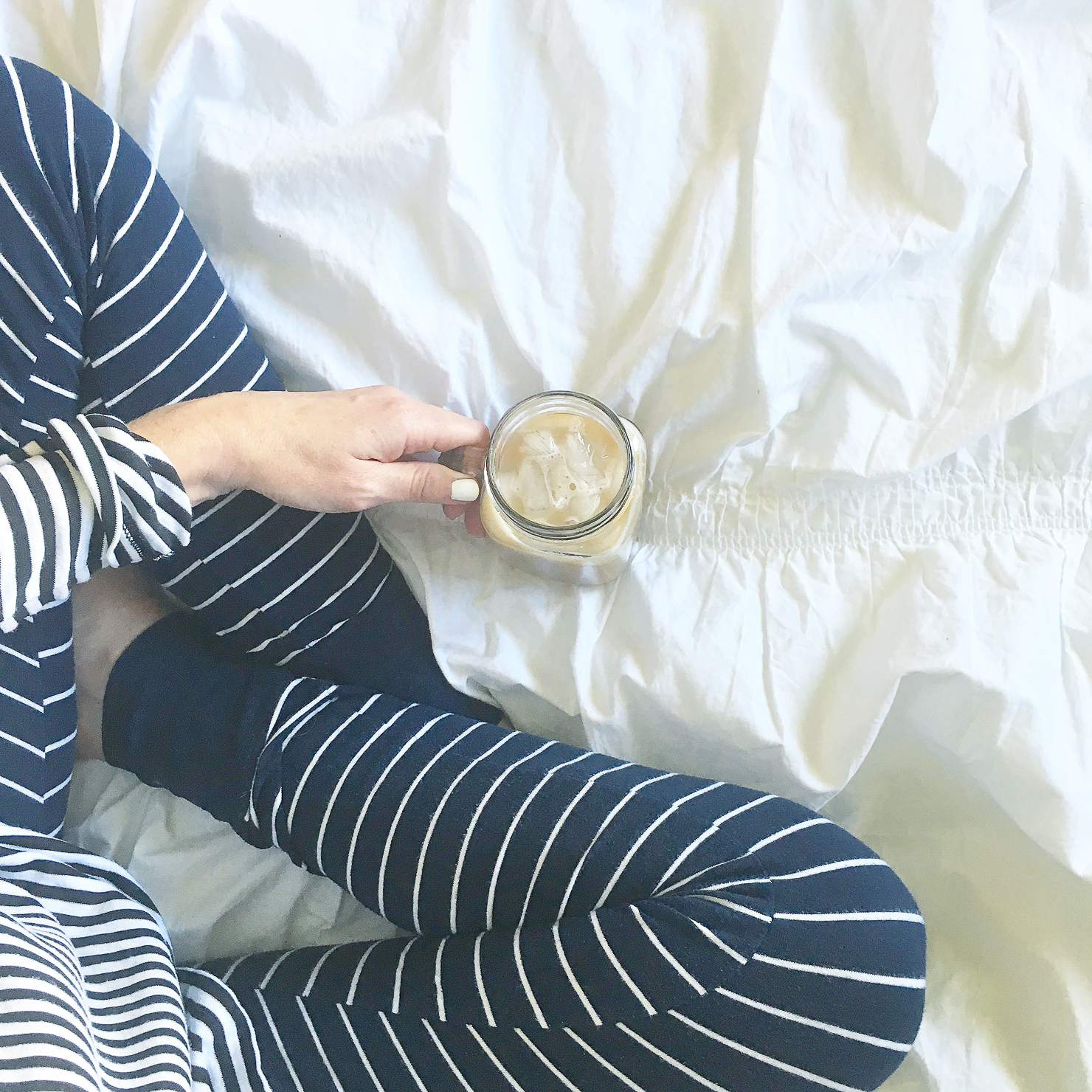 striped-pajamas-and-coffee-in-bed