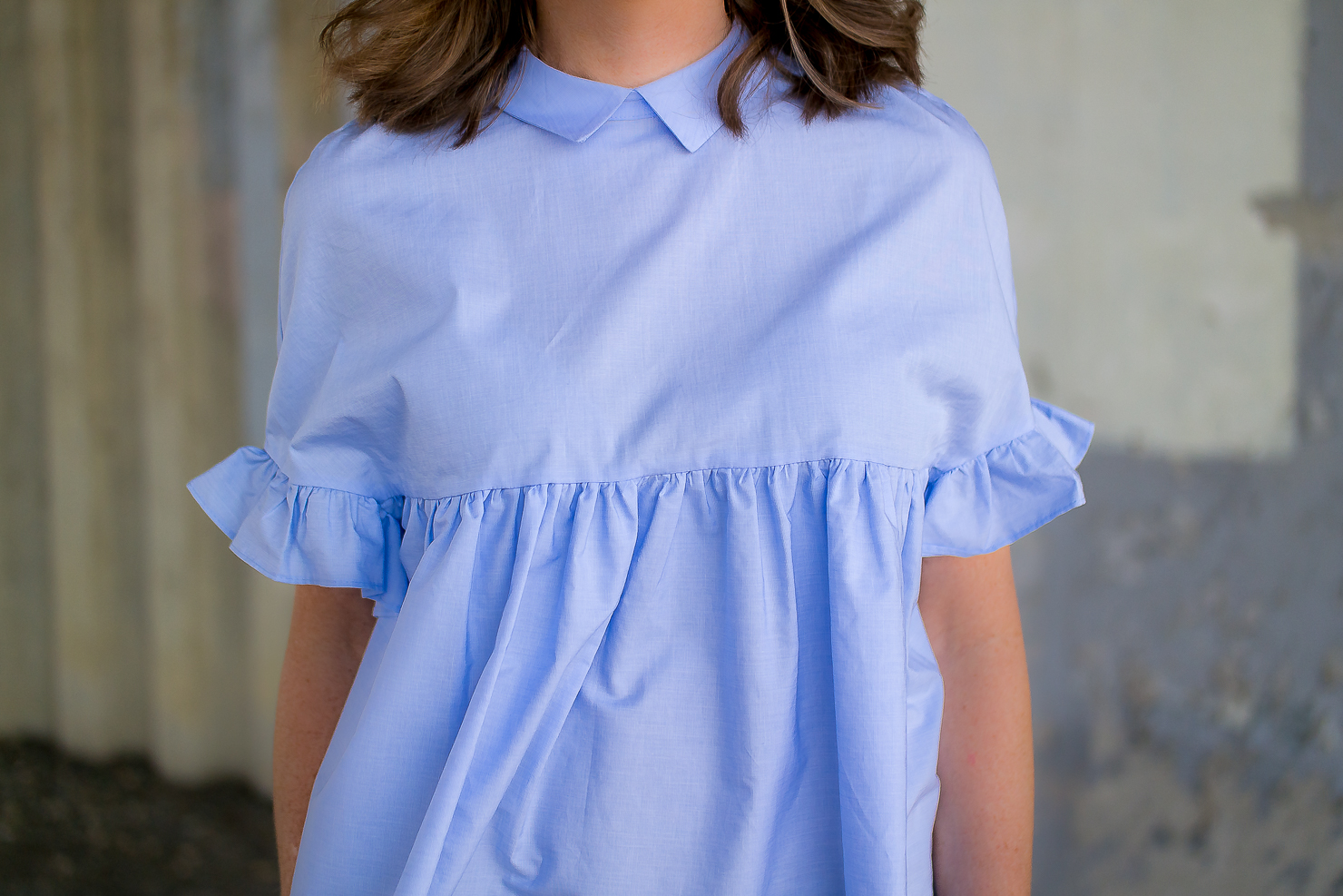 zara-blue--ruffle-sleeve-ties-back-top