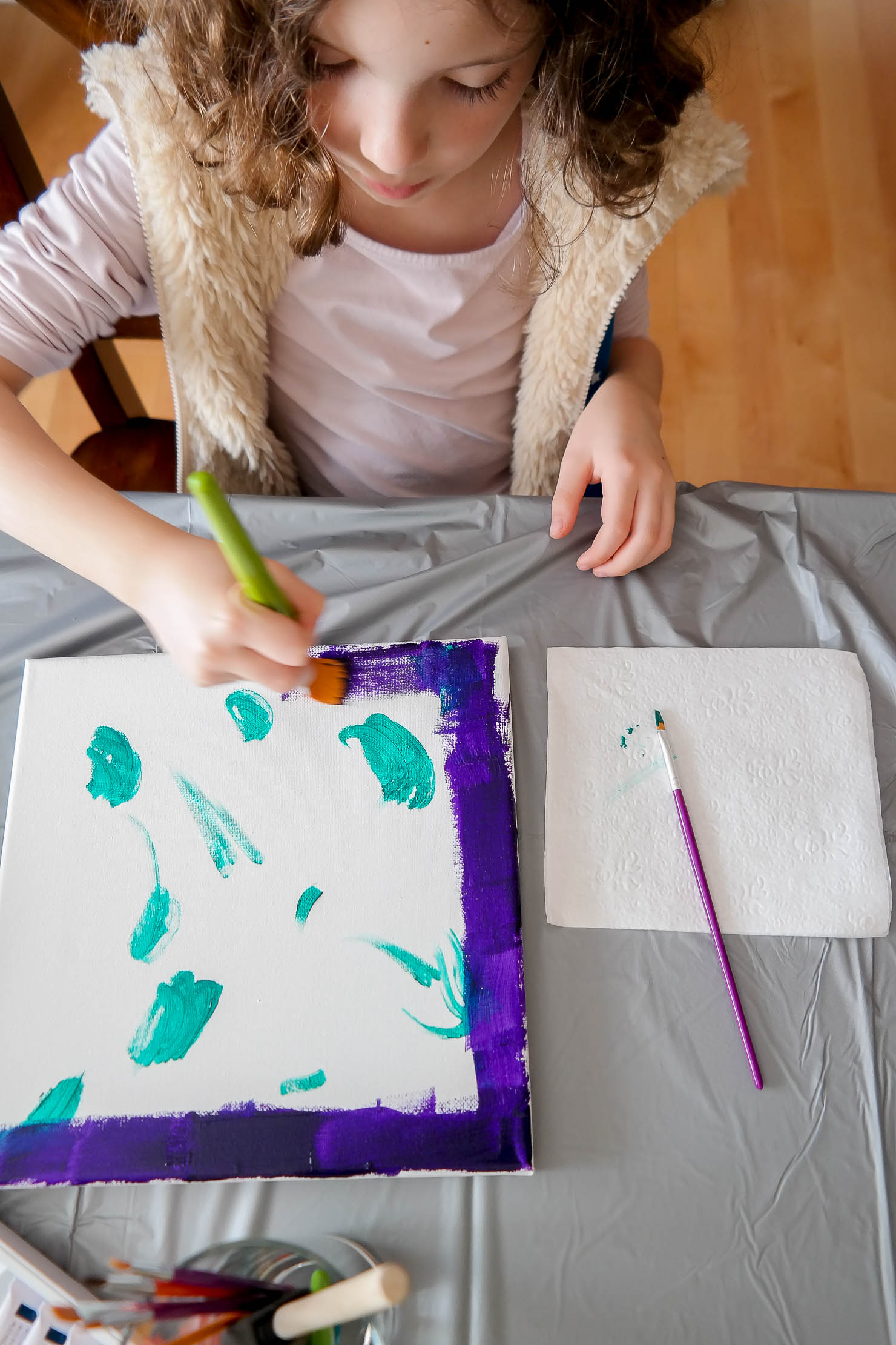 kids after school art party