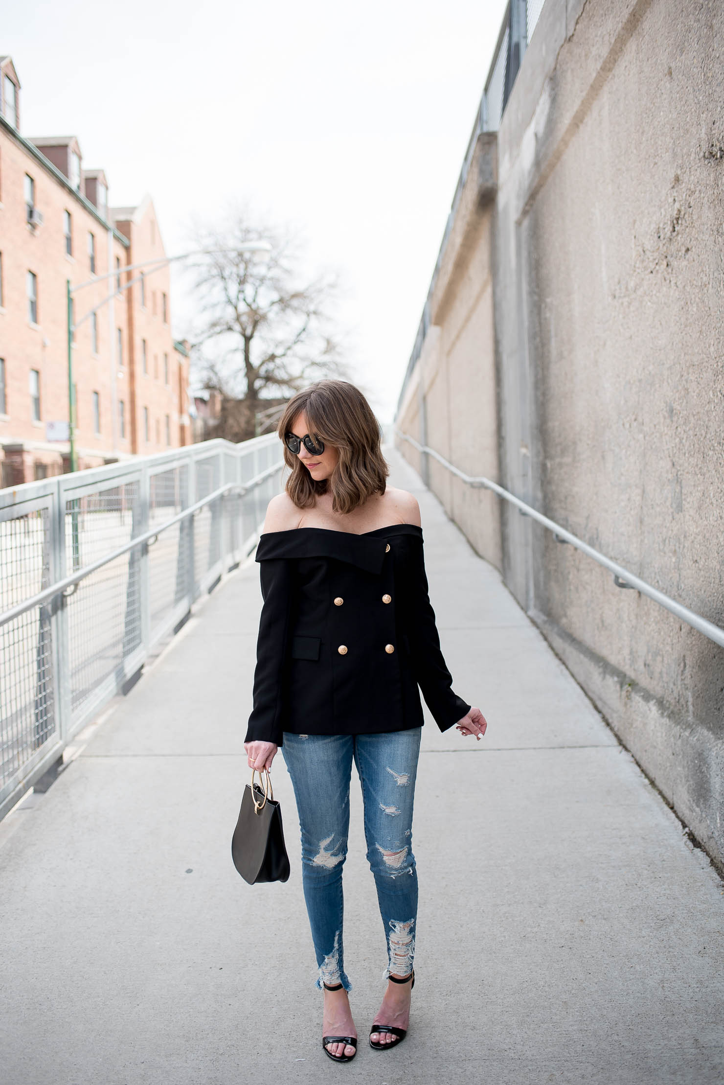 off the shoulder business casual