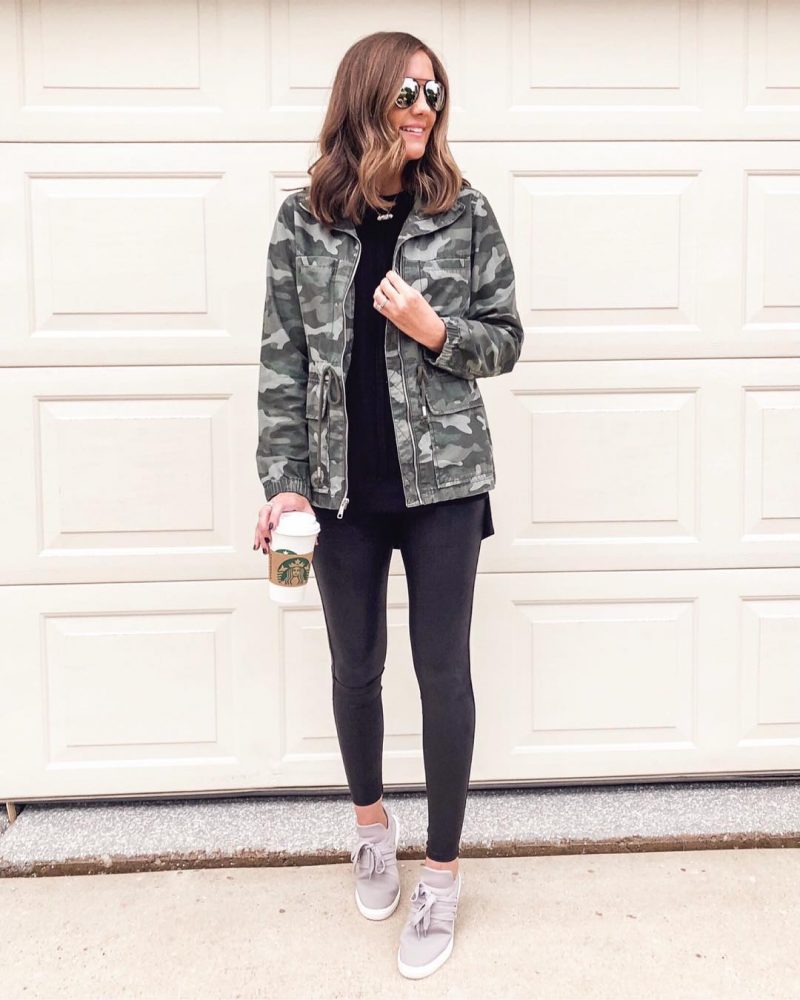 camo-utility-jacket-all-black-casual-outfit-spanx-faux-leather-leggings-steve-madden-sneakers-dupe-leggings-outfit