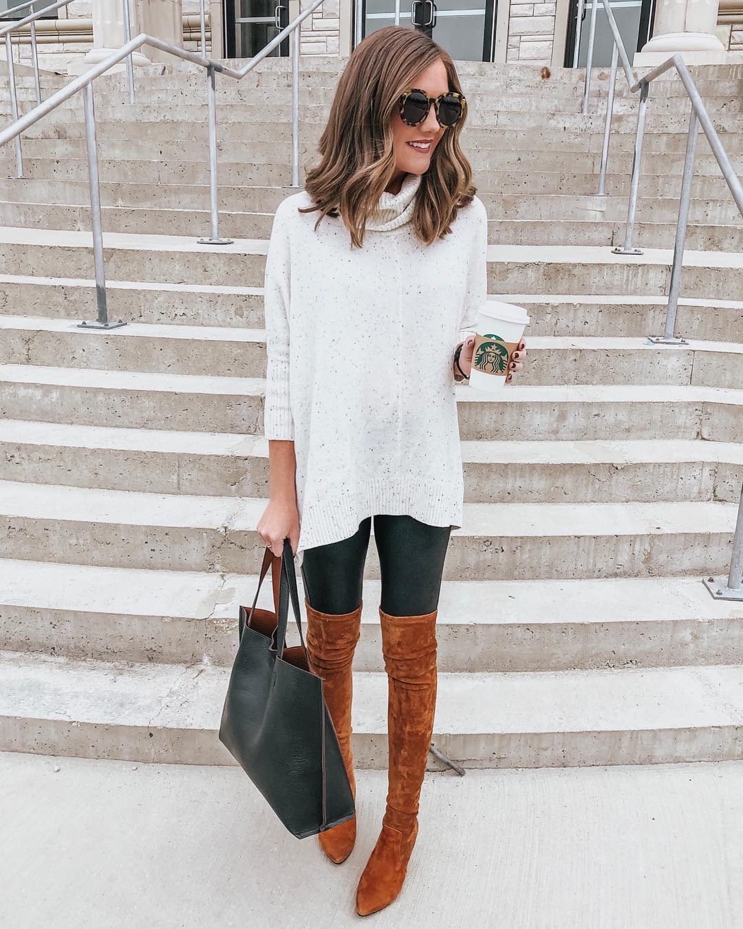 leggings sweater outfit
