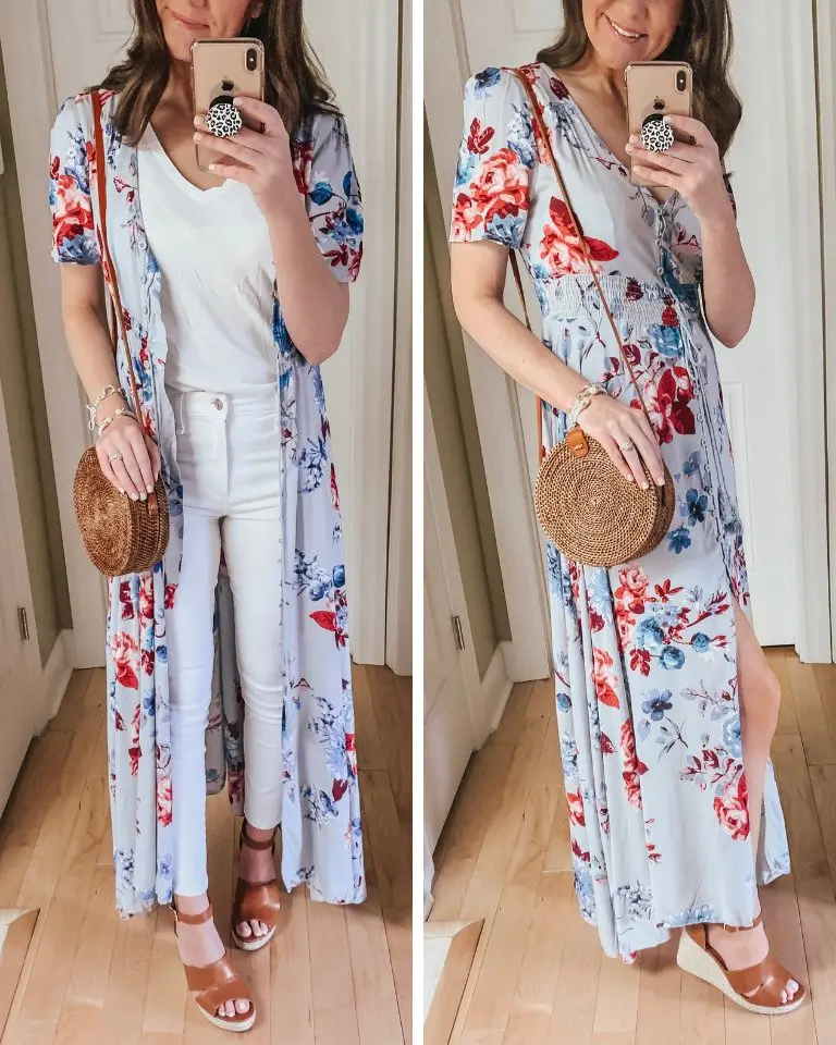 Amazon Maxi dress, kimono