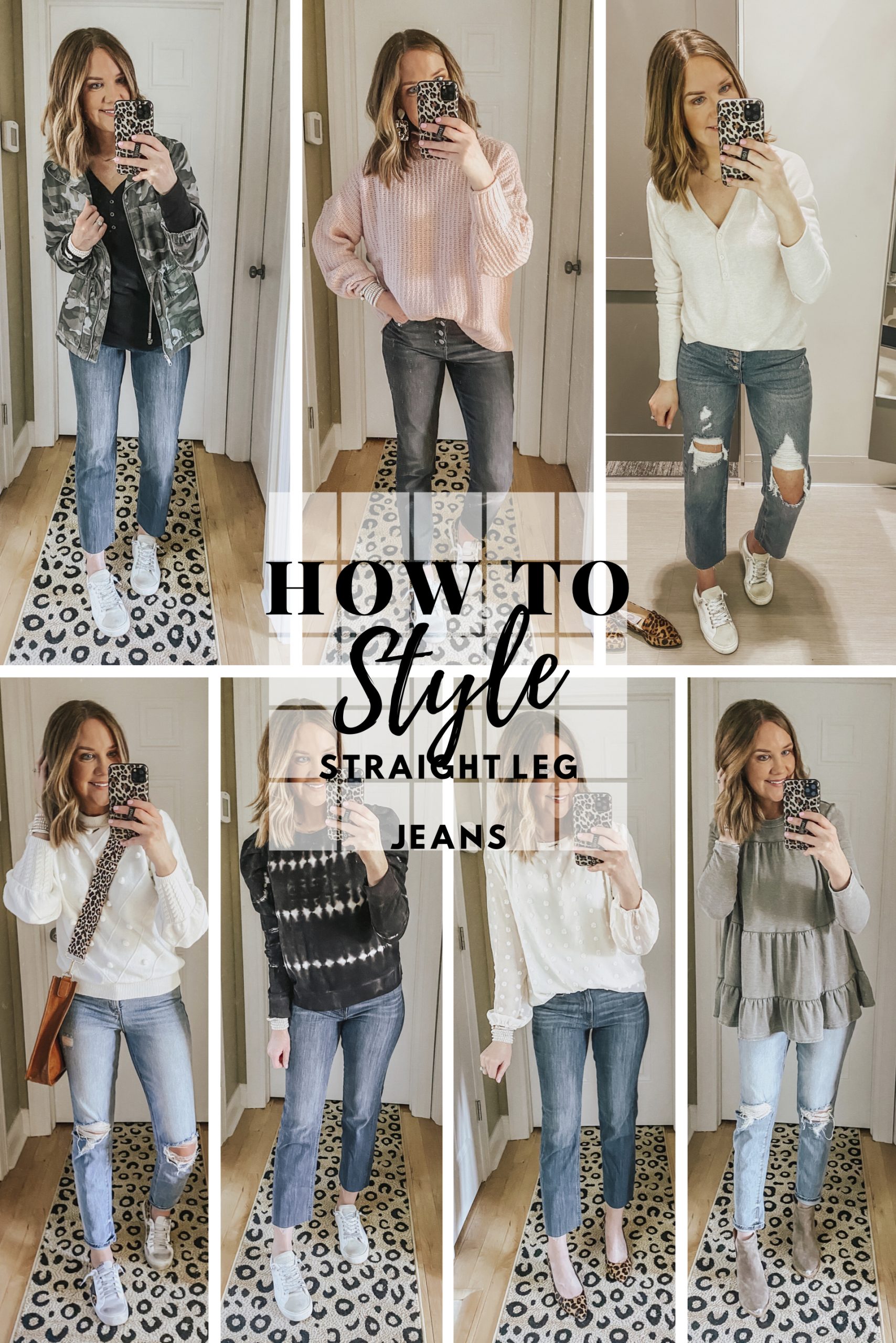 How to Style Straight Leg Jeans - Wishes & Reality