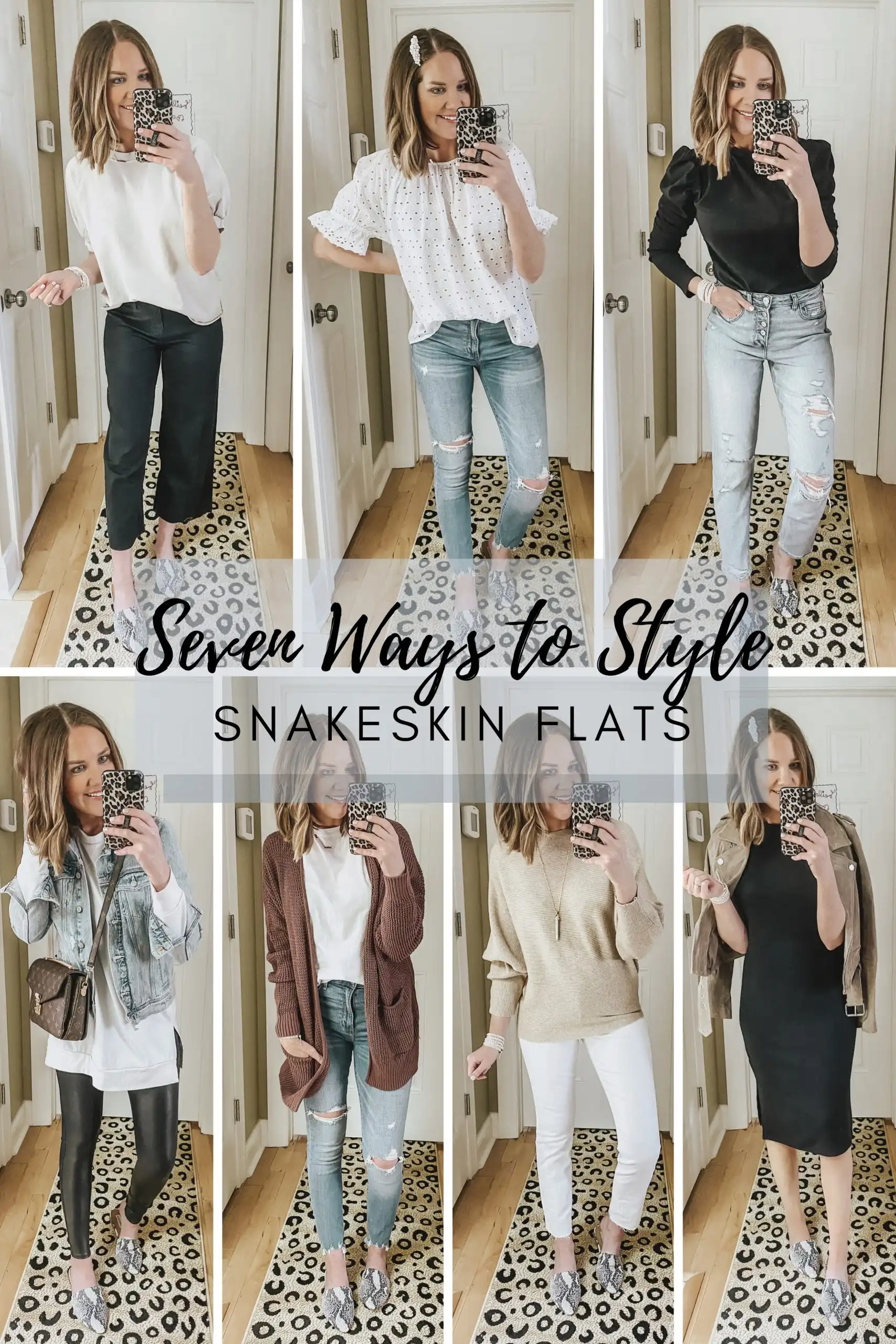 Seven Ways to Style Snakeskin Flats 