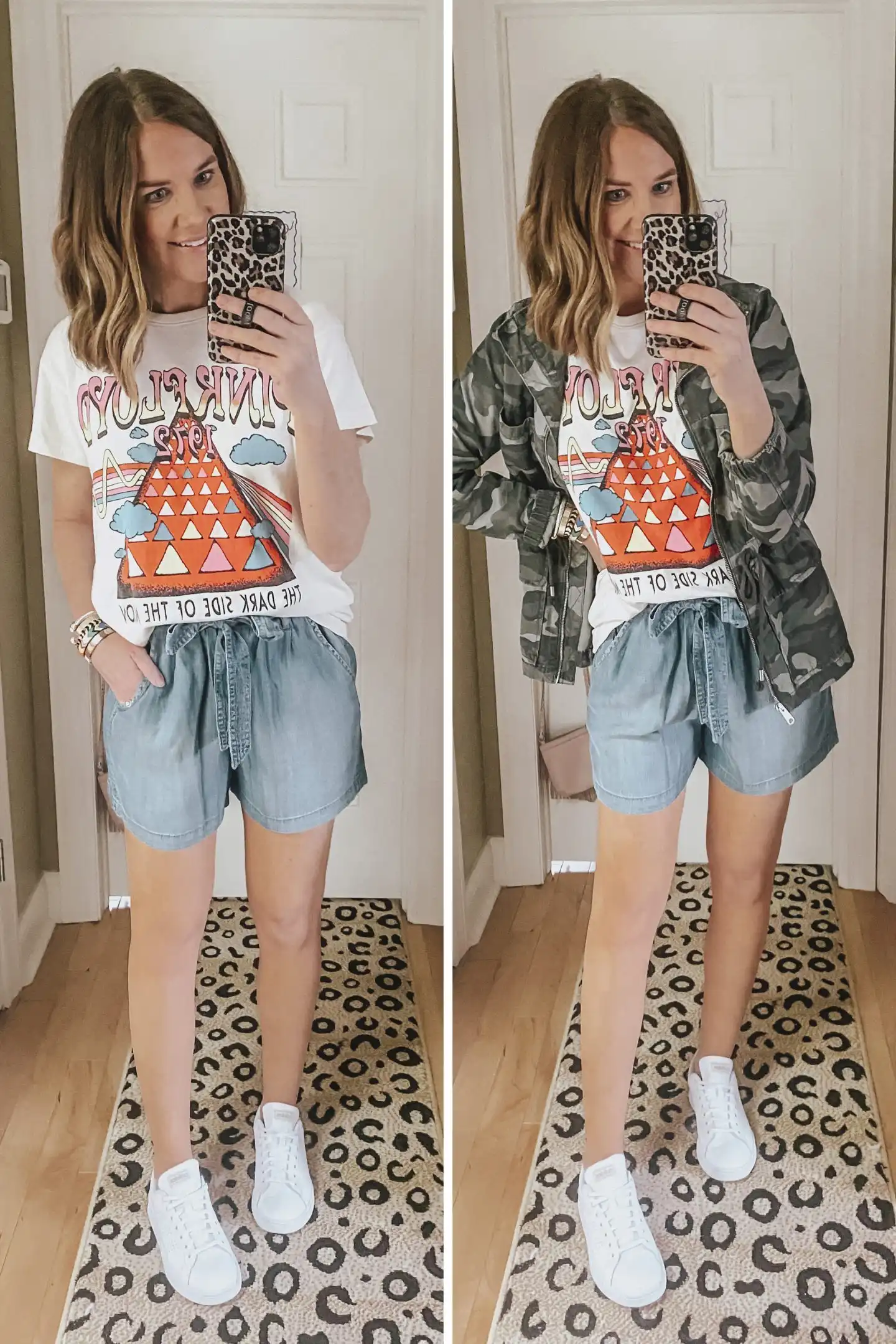 how to wear sneakers with shorts, chambray pull on shorts
