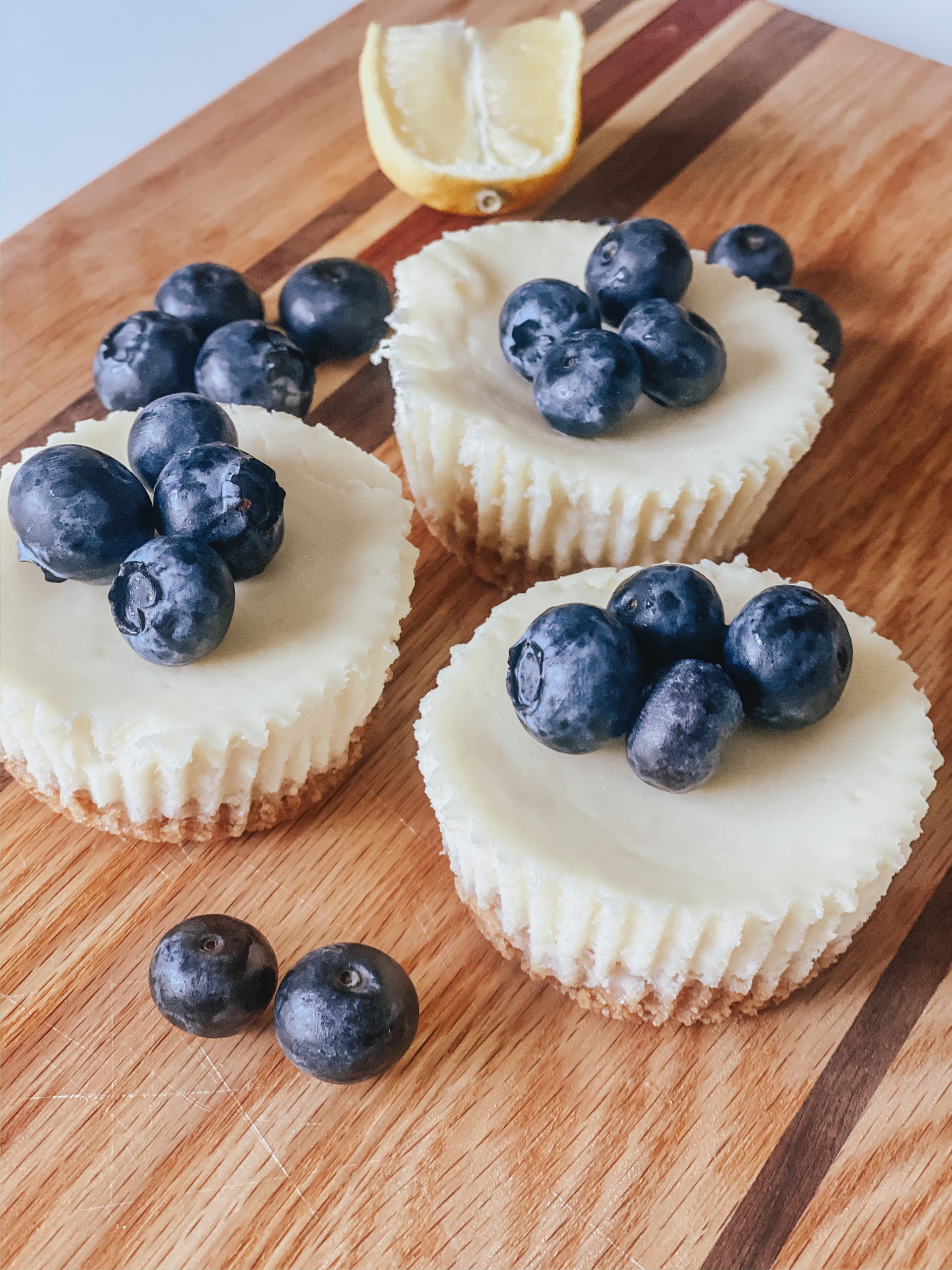 lemon-blueberry-mini-cheesecakes - Wishes &amp; Reality