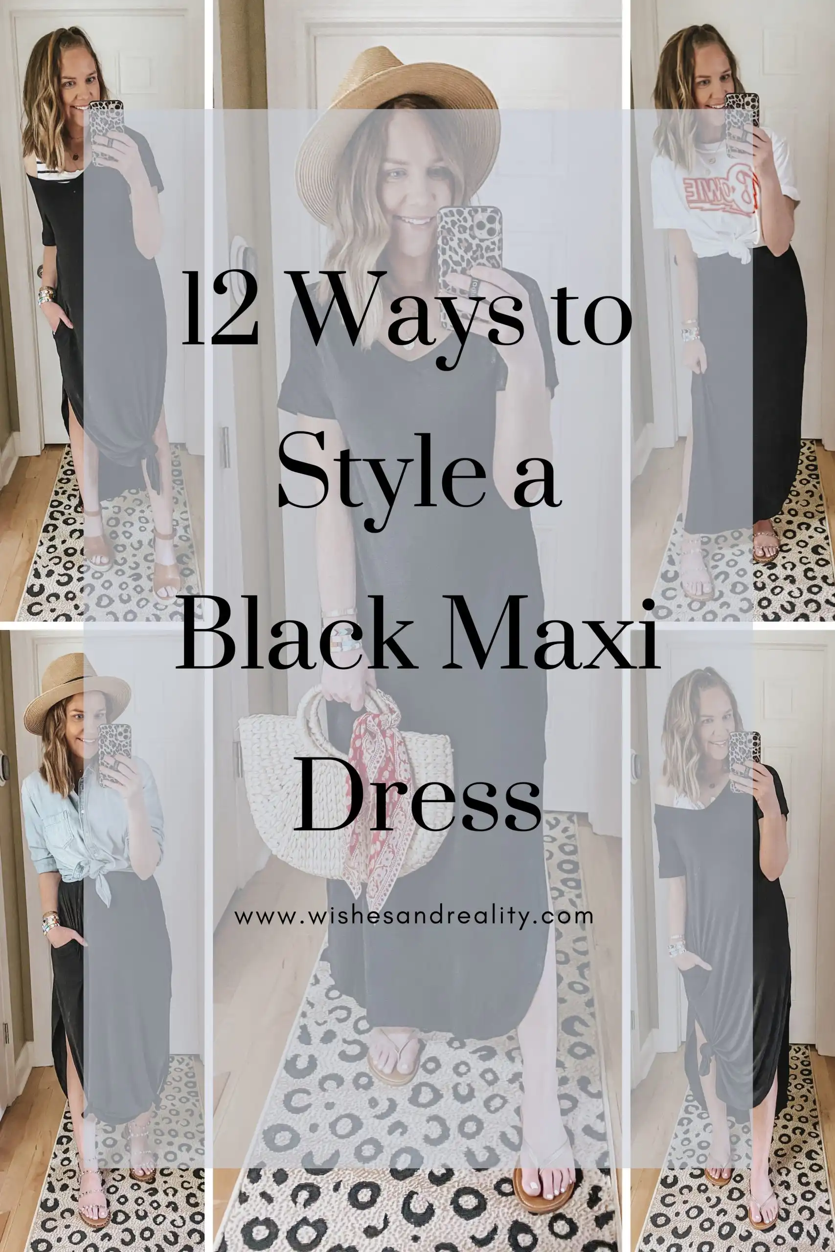 How to Wear a Black Maxi Dress