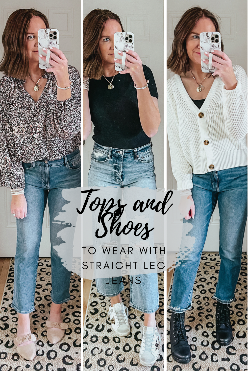 Tops and Shoes to Wear with Straight Leg Jeans - Wishes & Reality