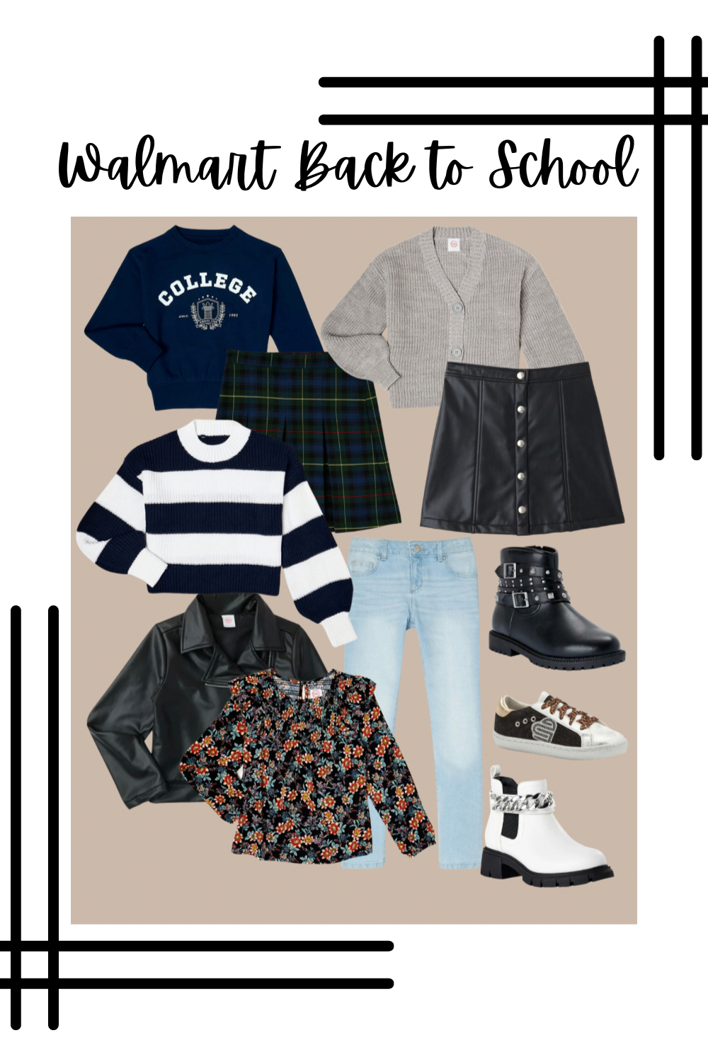 Back to School Outfits for a Middle School Girl